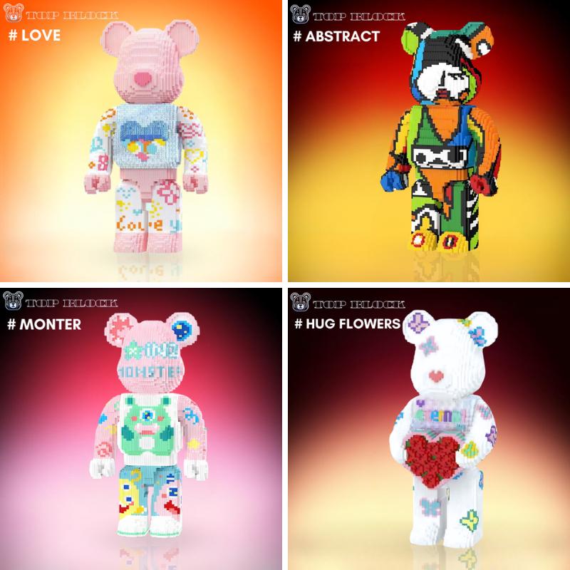 Bear Building Block, TopBlock building block,Toys,Birthday Gift,Festival gift.Building sets,Educational,Building Blocks,Trend Decoration