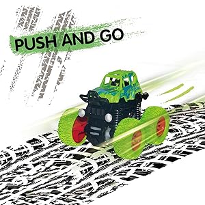 Monster Truck Toys 4-Pack – Friction Powered Cars for Kids Ages 3-7