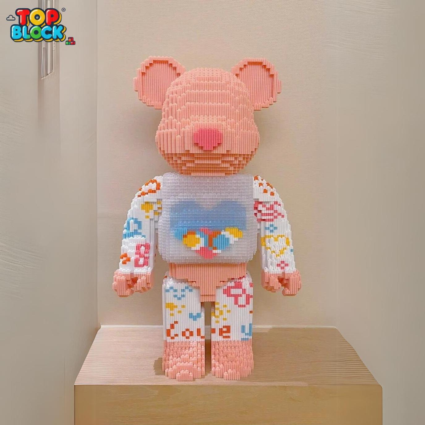 Love Bear, TOPBLOCK Bear Building Block, Bear Toys, Birthday Gift, Trend Decoration, Cool Gifts, Boy, Girl, Women's Day, Full Supporting Accessories