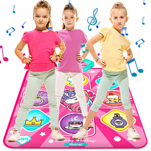 Kids Unicorn Dance Mat – LED Dance Pad with Music, Volume Control & 5 Modes (Ages 3–12)